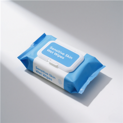 민감한 피부 젖은 물티슈